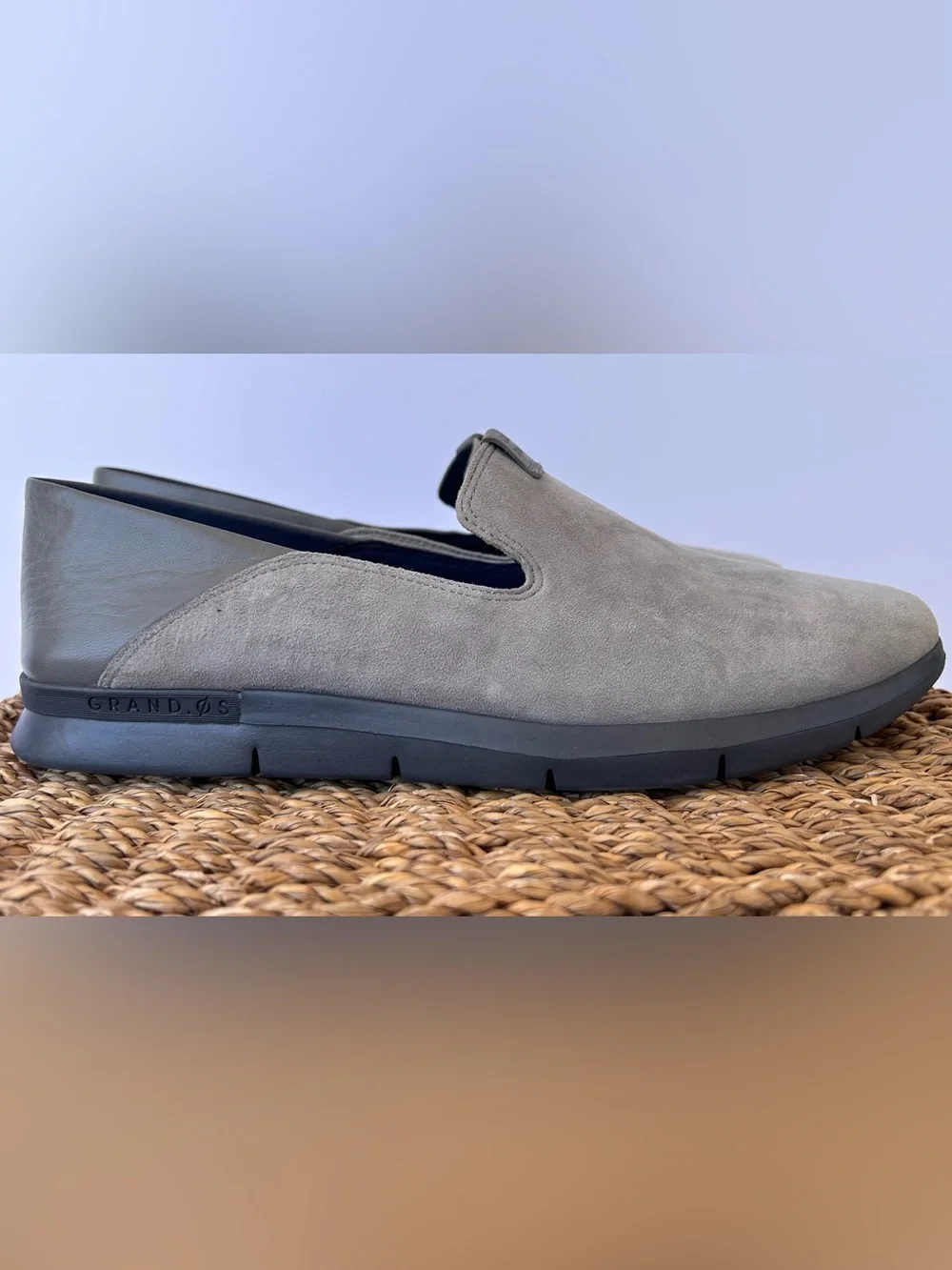 Cole Haan Women’s Grand Horizon Suede Slip-On Loafer Ironstone Size 9B